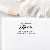 Aangepaste familienaam Retouradres Sticker, Whimsy Etiket (Insitu)