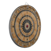 Aangepaste familienaam Rustiek Dartboard Dartbord (Voorkant Links)