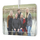 Aangepaste familienaam Rustiek hout Monogram Luchtverfrisser (Links)