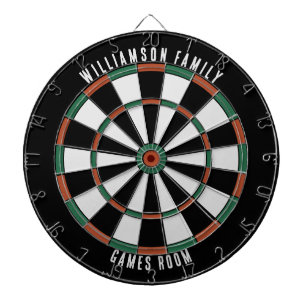 Aangepaste Familienaam Rustieke Spelkamer Dartbord