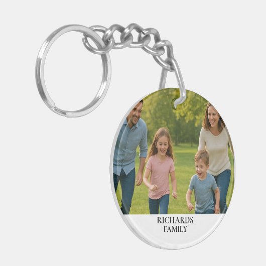 Aangepaste Familienaam Sleutelhanger (Voorkant Links)