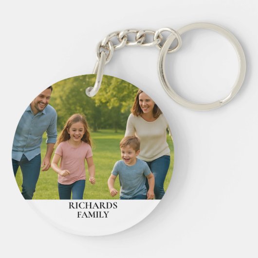 Aangepaste Familienaam Sleutelhanger (Achterkant)