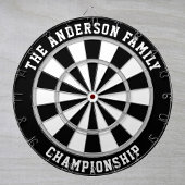Aangepaste familienaam speciaal zwart dartboard dartbord