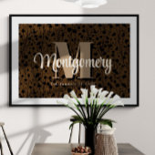 Aangepaste Familienaam Teken Passen getrouwd Cadea Poster