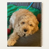 Aangepaste familienaam tekst en jaar twee foto planner (Achterkant)