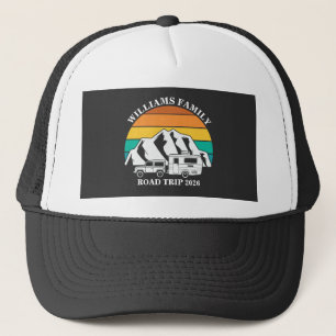 aangepaste familienaam vakantie berg Road Trip Trucker Pet
