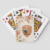 Aangepaste familienaam Western Ranch Pokerkaarten (Achterkant)