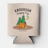 Aangepaste familienaam Zomer Vakantie Camping Trip Blikjeskoeler (Voorkant)