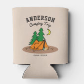 Aangepaste familienaam Zomer Vakantie Camping Trip Blikjeskoeler (Achterkant)