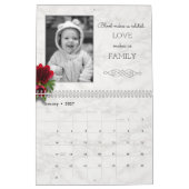 Aangepaste familieoffertes en foto's kalender (Jan 2027)