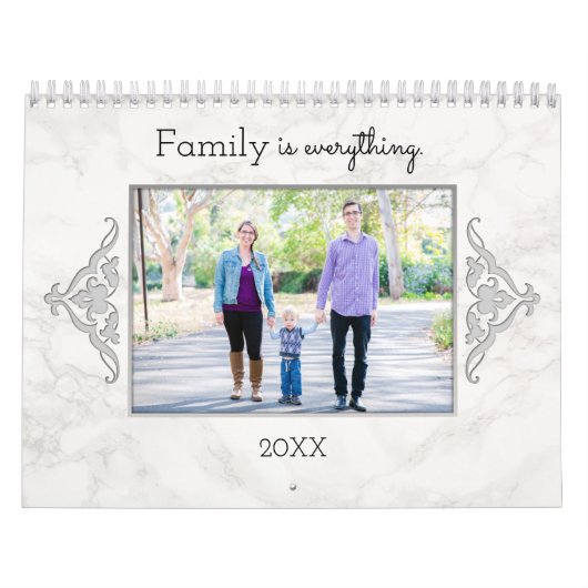 Aangepaste familieoffertes en foto's kalender (Hoes)