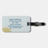 Aangepaste familiereünie Keepsake genealogie Boom Bagagelabel (Achterkant horizontaal)