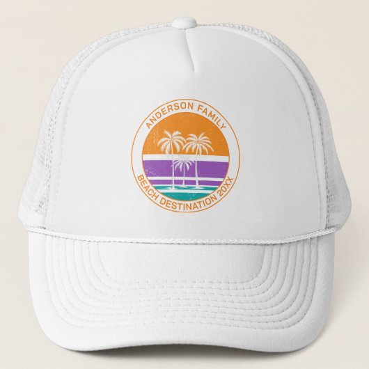 Aangepaste familiereünie trucker pet (Voorkant)
