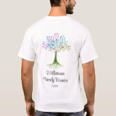 Aangepaste familiestamboom familiebijeenkomst t-shirt (Achterkant)