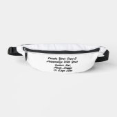 aangepaste fanny pack, gepersonaliseerde voering heuptasje (Voorkant)