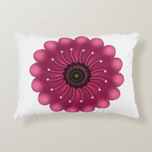 Aangepaste Fantasie Bloem Abstracte Neon Bloem Accent Kussen