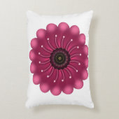 Aangepaste Fantasie Bloem | Abstracte Neon Bloem Accent Kussen (Voorkant(Verticaal))