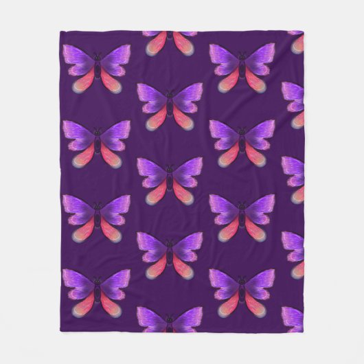 Aangepaste fantasie natuur kunst fleece deken (Voorkant)