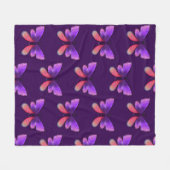 Aangepaste fantasie natuur kunst fleece deken (Voorkant (Horizontaal))