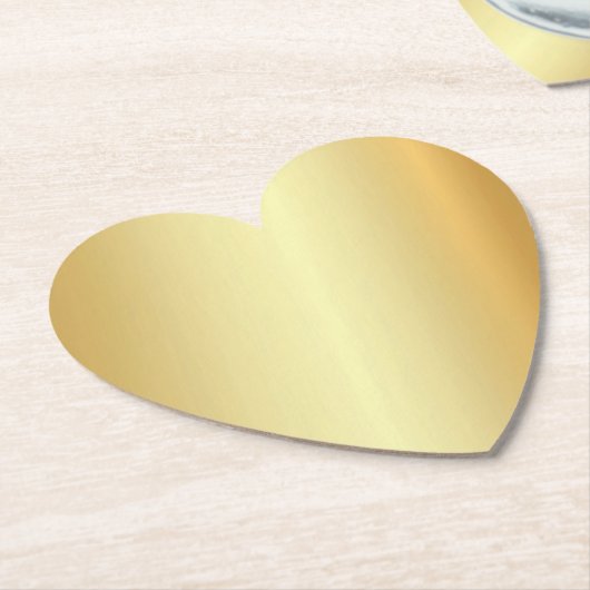 Aangepaste Faux Gold Blank, elegante moderne Sjabl Kartonnen Onderzetters (Gekanteld)