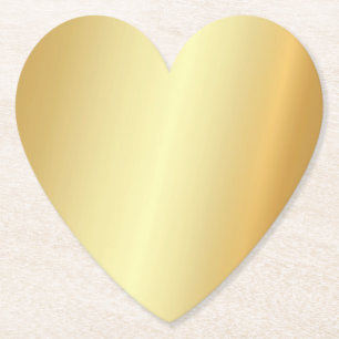 Aangepaste Faux Gold Blank, elegante moderne Sjabl Kartonnen Onderzetters