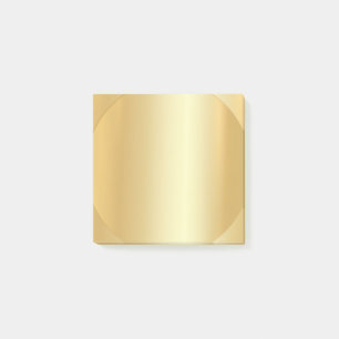 Aangepaste Faux Gold Blank, elegante moderne Sjabl Post-it® Notes
