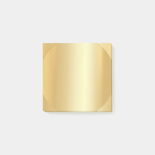 Aangepaste Faux Gold Blank, elegante moderne Sjabl Post-it® Notes (Voorkant)