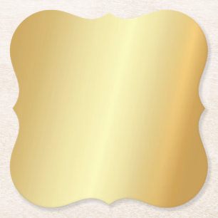 Aangepaste Faux Gold Blank-Sjabloon Kartonnen Onderzetters