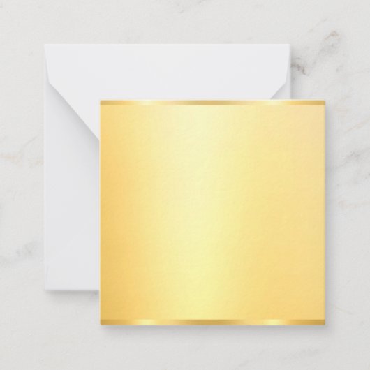 Aangepaste Faux Gold Blank Sjabloon Moderne elegan (Voorkant)