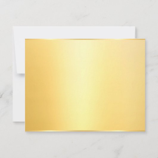 Aangepaste Faux Gold Elegant Blank Sjabloon Modern (Achterkant)