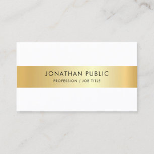 Aangepaste Faux Gold Elegant Professional-Sjabloon Visitekaartje