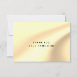 Aangepaste Faux Gold Foil Eenvoudig dank u de kaar Kaart