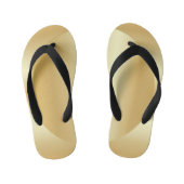 Aangepaste Faux Gold Glamoureus Moderne Sjabloon Kinder Teenslippers (Voetbed)