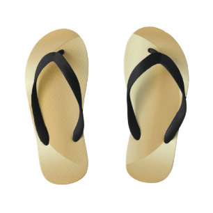 Aangepaste Faux Gold Glamoureus Moderne Sjabloon Kinder Teenslippers