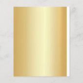Aangepaste Faux Gold Glamoureus Voeg Jouw tekst Sj Flyer (Achterkant)