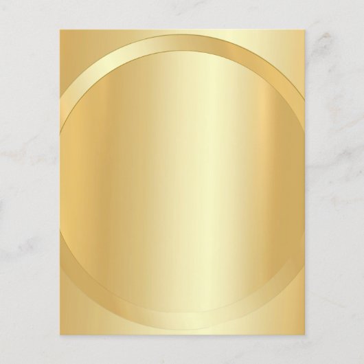 Aangepaste Faux Gold Glamoureus Voeg Jouw tekst Sj Flyer (Voorkant)
