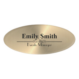 Aangepaste Faux Gold Magnetic AcrylName Badge