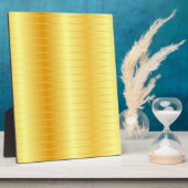 Aangepaste Faux Gold Metallic look elegant Trendy Fotoplaat (Zijkant)