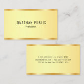 Aangepaste Faux Gold Metallic look Modern Visitekaartje (Voorkant / Achterkant)