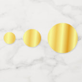 Aangepaste Faux Gold Metallic look Moderne Sjabloo Confetti (Voorkanten)