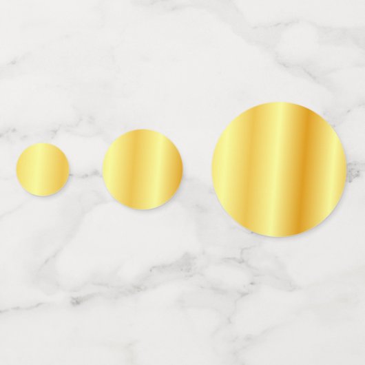 Aangepaste Faux Gold Metallic look Moderne Sjabloo Confetti (Achterkanten)