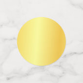 Aangepaste Faux Gold Metallic look Moderne Sjabloo Confetti (Kleine voorkant)