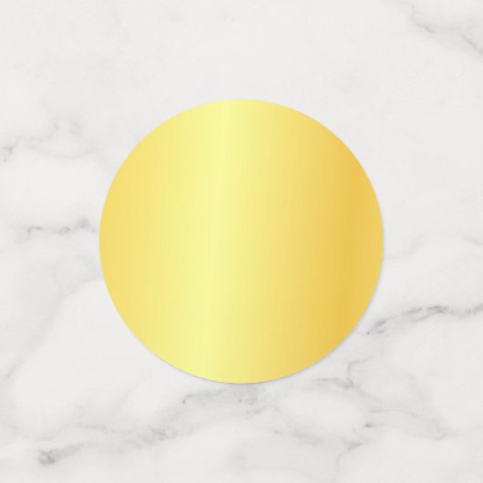 Aangepaste Faux Gold Metallic look Moderne Sjabloo Confetti (Kleine voorkant)