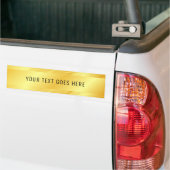 Aangepaste Faux Gold Metallic look-Sjabloon Bumpersticker (Op Truck)