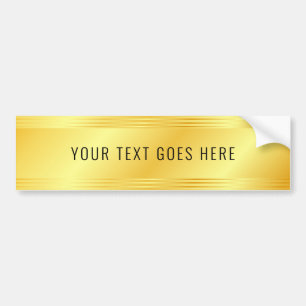 Aangepaste Faux Gold Metallic look-Sjabloon Bumpersticker