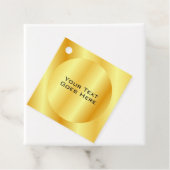 Aangepaste Faux Gold Metallic look Voeg Sjabloon t Bedankjes Labels (In situ)