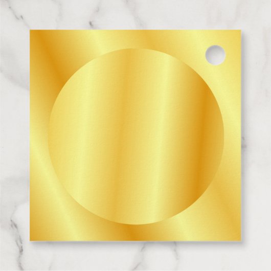 Aangepaste Faux Gold Metallic look Voeg Sjabloon t Bedankjes Labels (Achterkant)