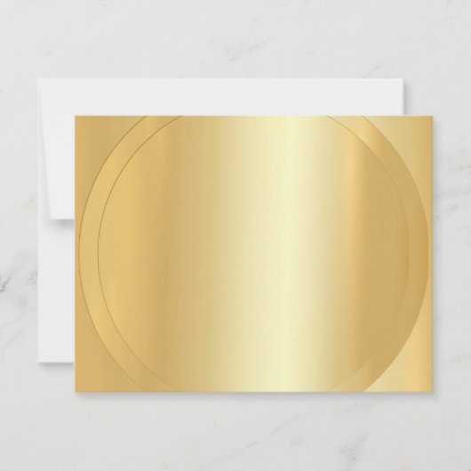 Aangepaste Faux Gold Modern Elegant Blank Sjabloon (Voorkant)