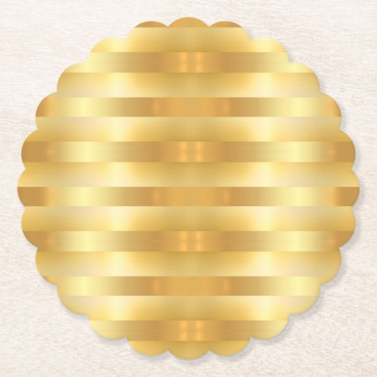 Aangepaste Faux Gold Modern Elegant Blank Sjabloon Kartonnen Onderzetters (Voorkant)