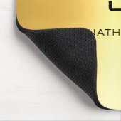 Aangepaste Faux Gold Modern Elegant Sjabloon Muismat (Hoek)